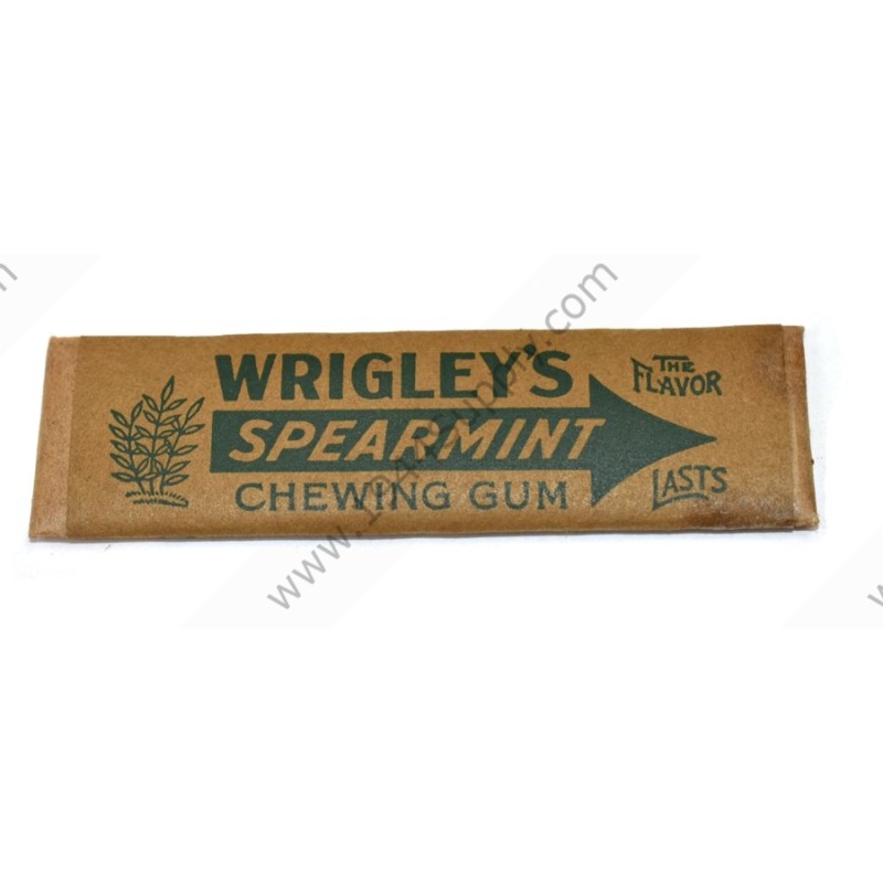 Wrigley's Spearmint chewing gum from K ration