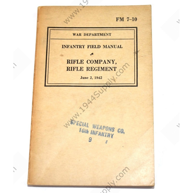 FM 7-10 Rifle Company, Rifle Regiment