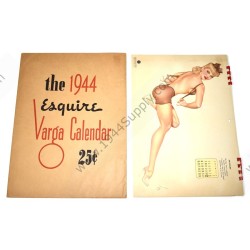Varga Calendrier Pi Up de 1944 & enveloppe