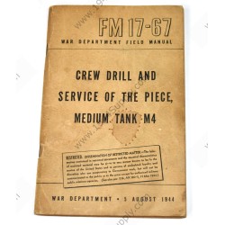 FM 17-67 Crew drill and service of the piece, Medium Tank M4.