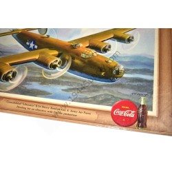 Coca Cola panneau avion de combat