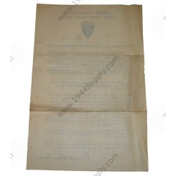 Eisenhower's D Day message, Order of the day