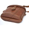 Binoculars in leather case
