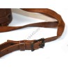 Binoculars in leather case