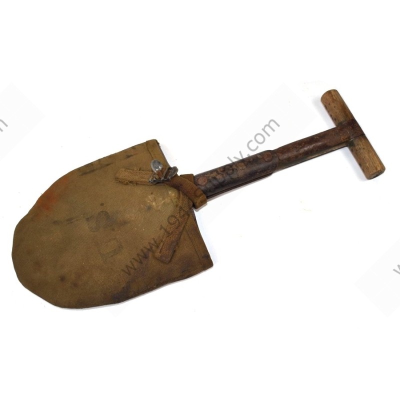 M-1910 shortened T handle shovel & cover