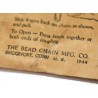 Dogtag pair of bead chains in wrapper