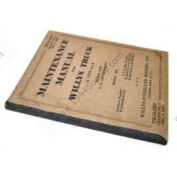 TM-10-1207 Maintenance Manual for Willys Truck ¼ Ton 4 x 4