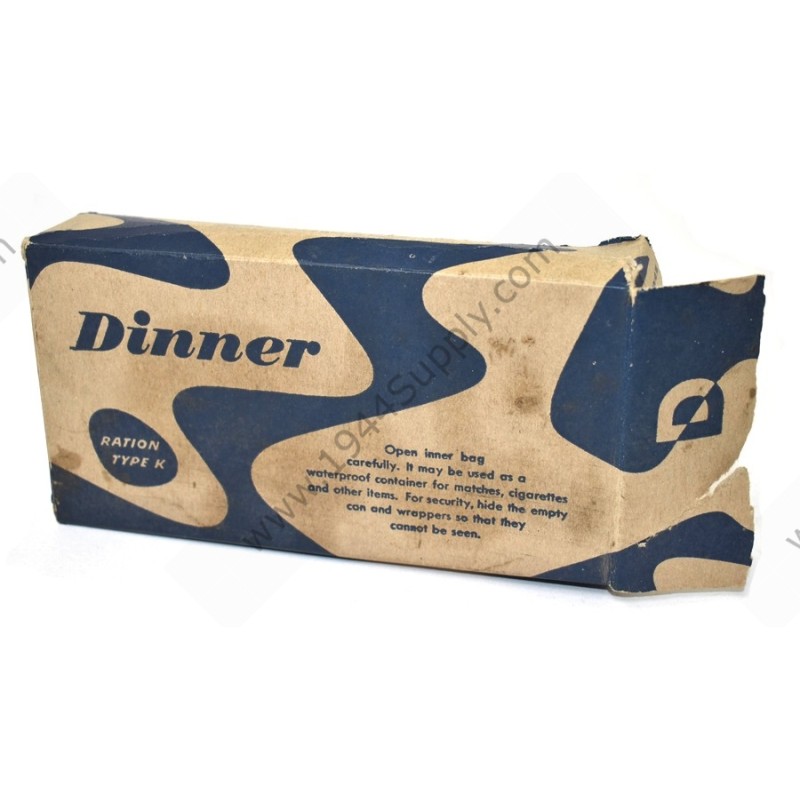 K ration, dinner unit (empty box)