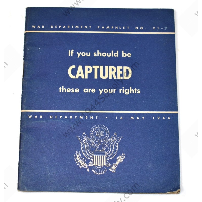 If you should be CAPTURED, these are your rights