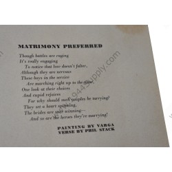 Affiche Varga Pin Up "Matrimony Preferred"