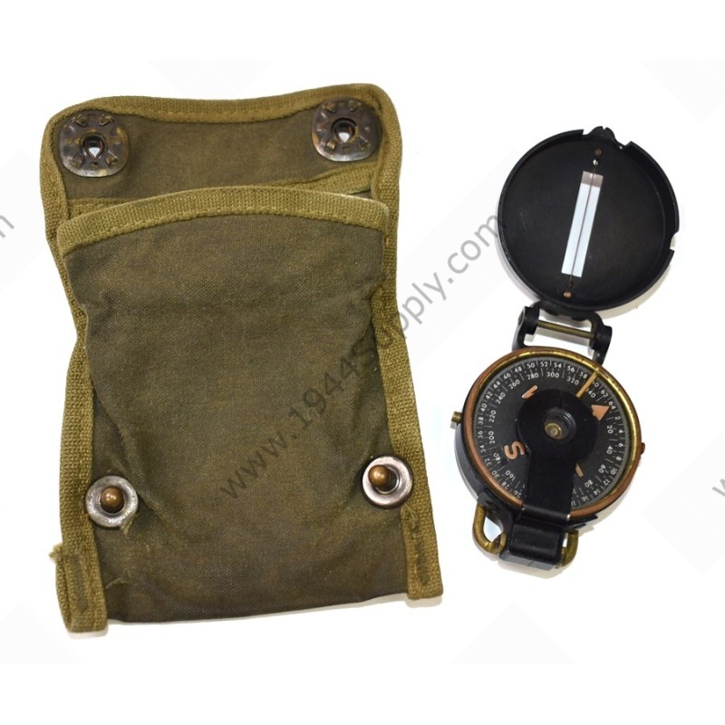 Boussole Lensatic en pochette
