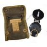 Lensatic compass in pouch