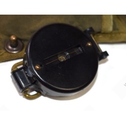 Lensatic compass in pouch