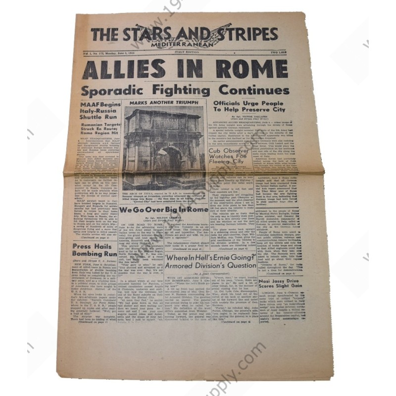 Stars and Stripes journal du 5 juin 1944