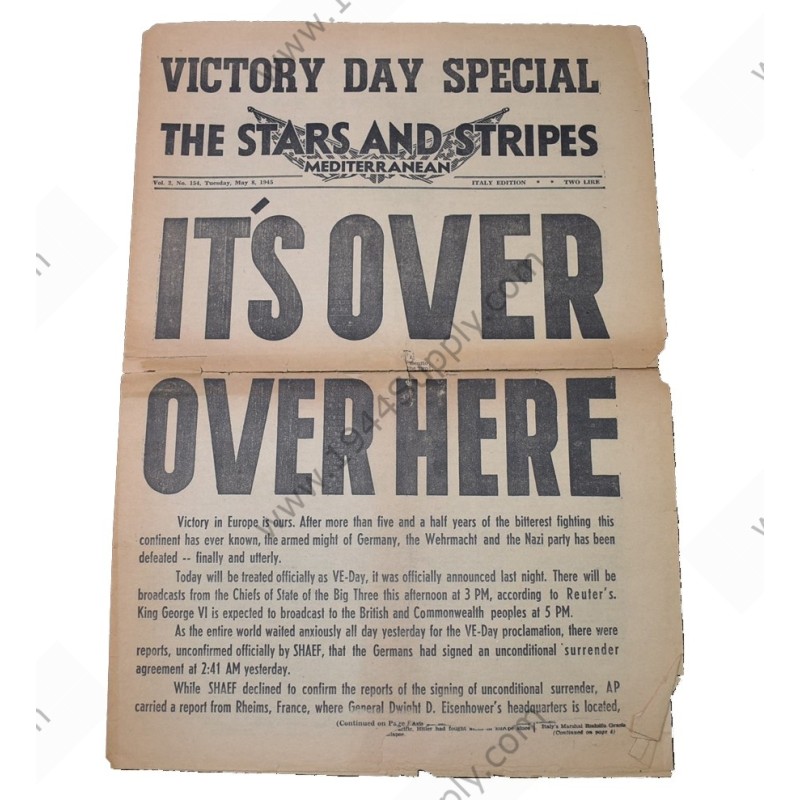 Stars and Stripes journal du 8 mai 1945