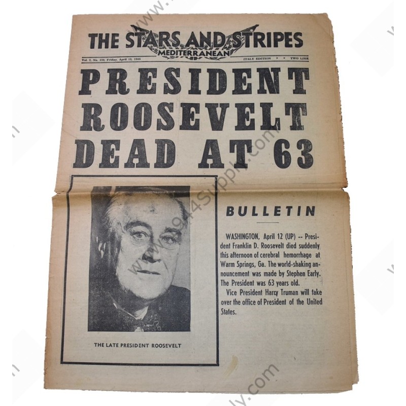 Stars and Stripes newspaper of April 13, 1945