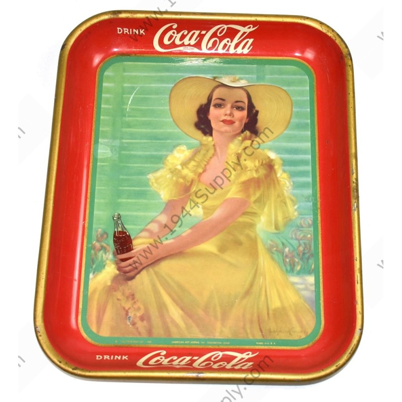 Coca Cola tray, 1938