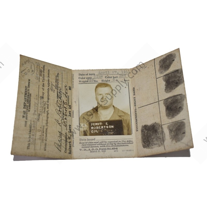 Enlisted Men's Identification card
