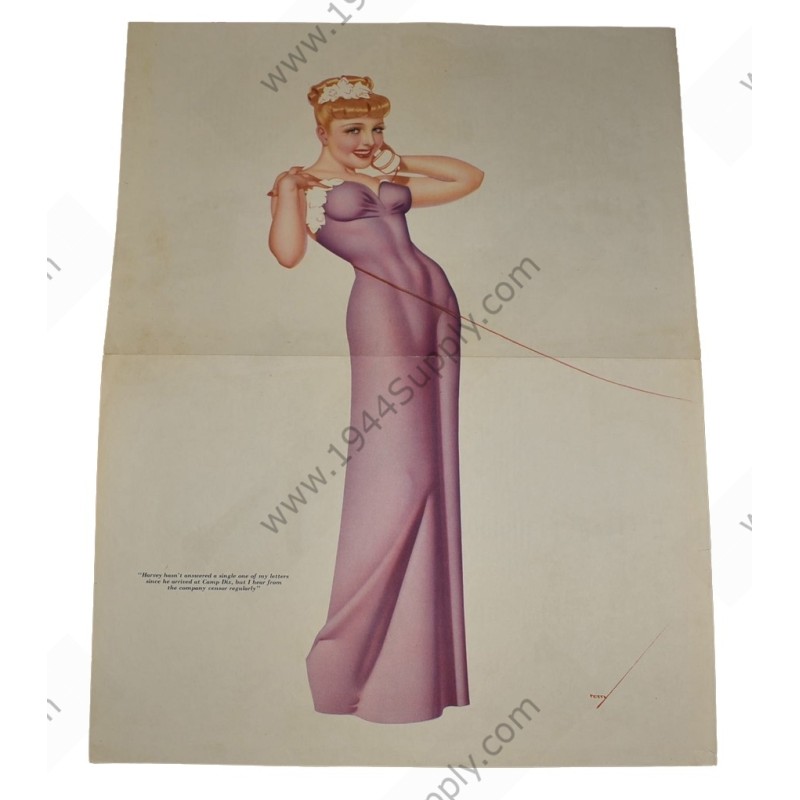 Petty Pin Up affiche "Harvey hasn't answered..."