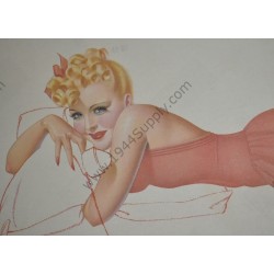 Petty Pin Up affiche "Yes, yes, yes ..."
