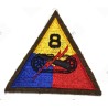 8th Armored Division wool patch