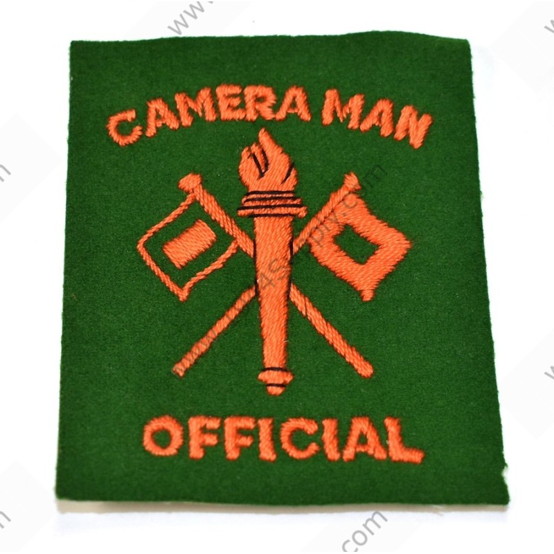Official Cameraman patch, British made