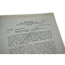 Commendation for the battle of Metz, 95th Division