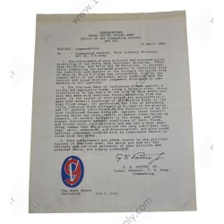 Commendation for the battle of Metz, 95th Division