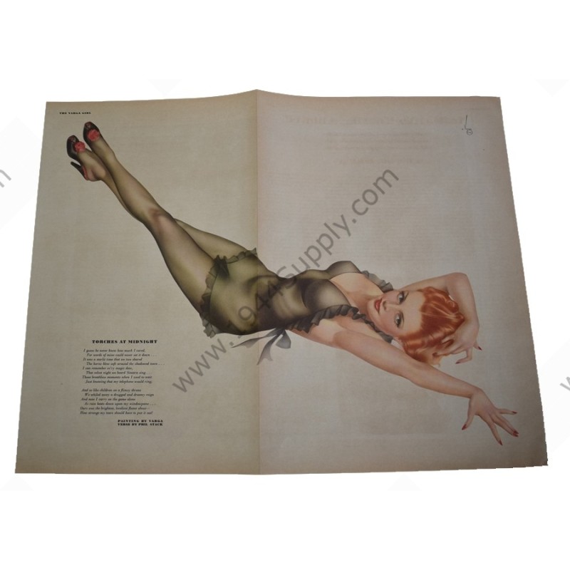 Varga Pin Up affiche 'Torches at Midnight'