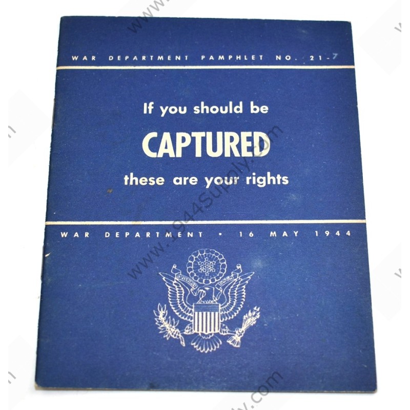 If you should be CAPTURED, these are your rights