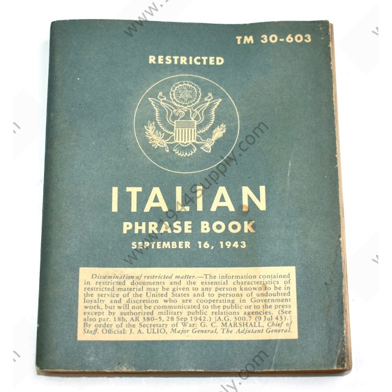 Italian phrase book