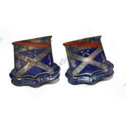 Ensemble de crests du 18e régiment d'infanterie (1e division)