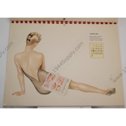 Varga Pin Up Calendar of 1943   - 1