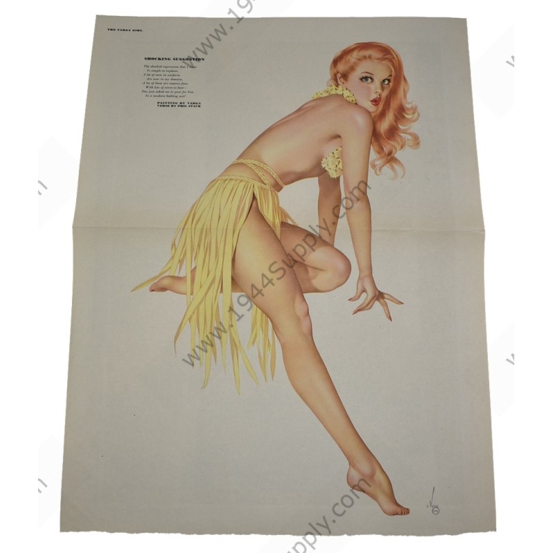 Varga Pin Up gatefold "Shocking Suggestion"