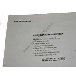 Varga Pin Up gatefold "Shocking Suggestion"