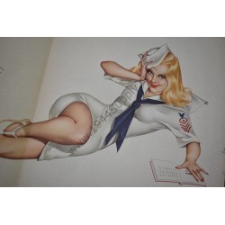 Varga Pin Up gatefold "Gravy for the Navy!"