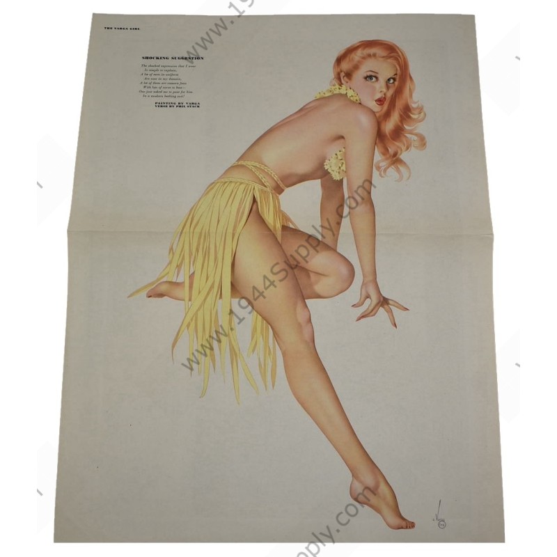 Varga Pin Up gatefold "Shocking Suggestion"