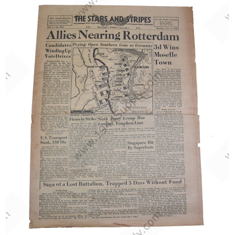 Stars and Stripes newspaper of November 6, 1944