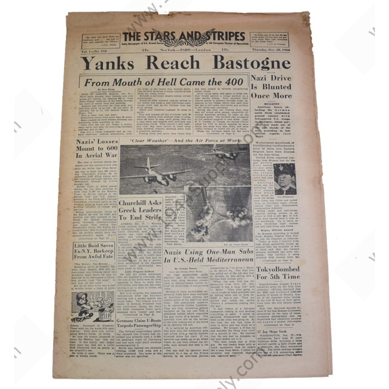 Stars and Stripes journal du 28 decembre, 1944