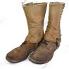 Service shoes of turned leather