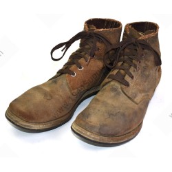 Brodequins cuir tourné