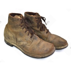Brodequins cuir tourné