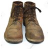 Service shoes of turned leather