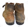 Service shoes of turned leather
