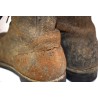 Service shoes of turned leather