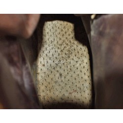 Service shoes of turned leather