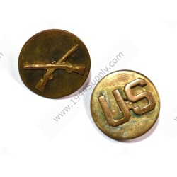 Infantry collar disk set