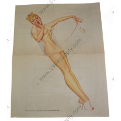 George Petty Pin Up gatefold "Oh, just another proposal..."