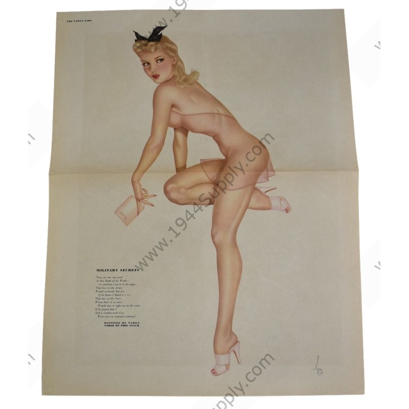 Varga Pin Up gatefold "Military Secrets"