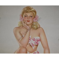 Varga Pin Up gatefold "Beached for the Duration!"